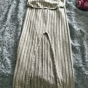 SHEIN Heather Gray Knit Fabric